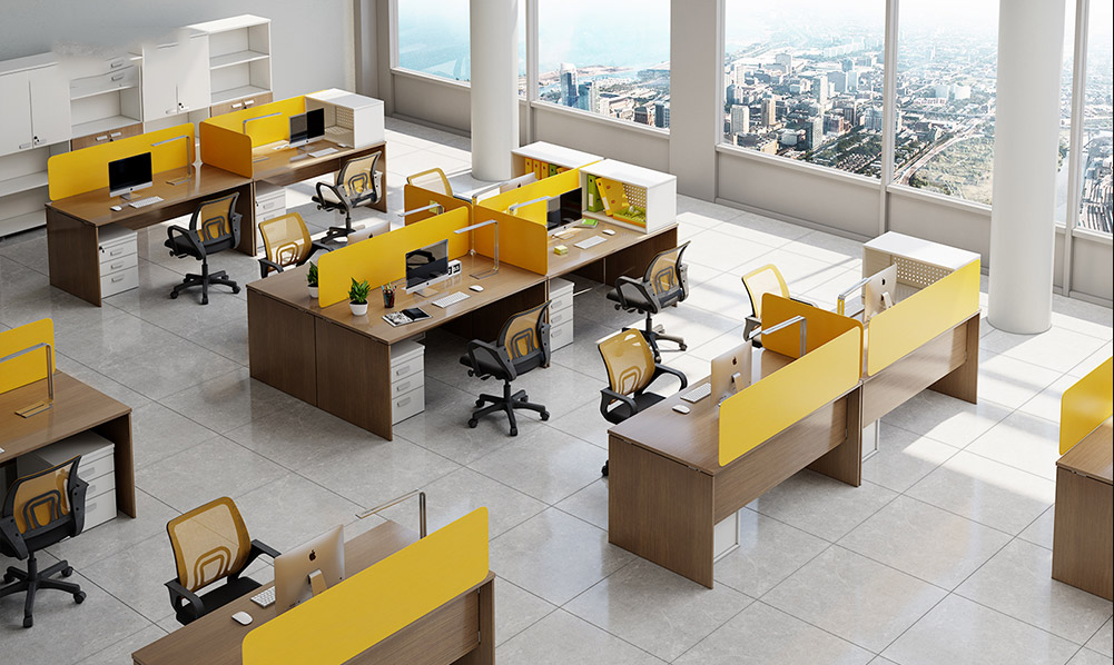 Nên chọn mẫu bàn nhân viên phù hợp với không gian chung